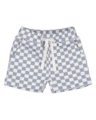 Pantaloncini Manhattan Damier celesti in cotone