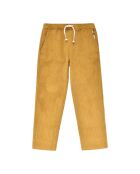 Pantaloni Abel ocra in cotone a costine