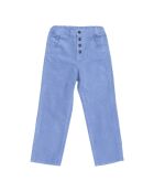 Pantaloni blu Erodium milleraies in cotone