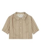 Blusa beige a maniche lunghe Tern baby