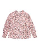 Blusa Madison ecru in cotone a manica lunga
