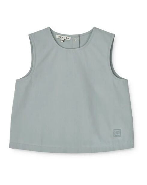 Delphia blauwgrijze mouwloze katoenen top
