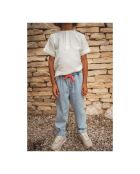 Pantaloni Maxou in cotone morbido sbiancato