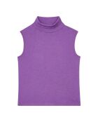 Violettes ärmelloses Baumwolltop
