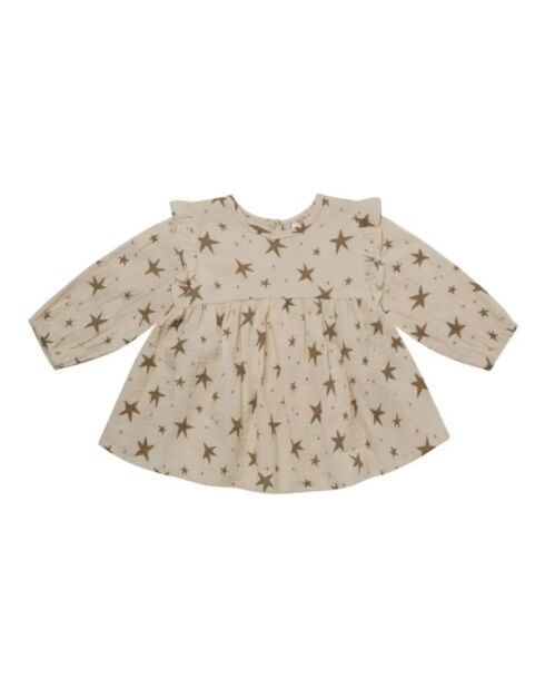 Beigefarbene Baumwollbluse Piper
