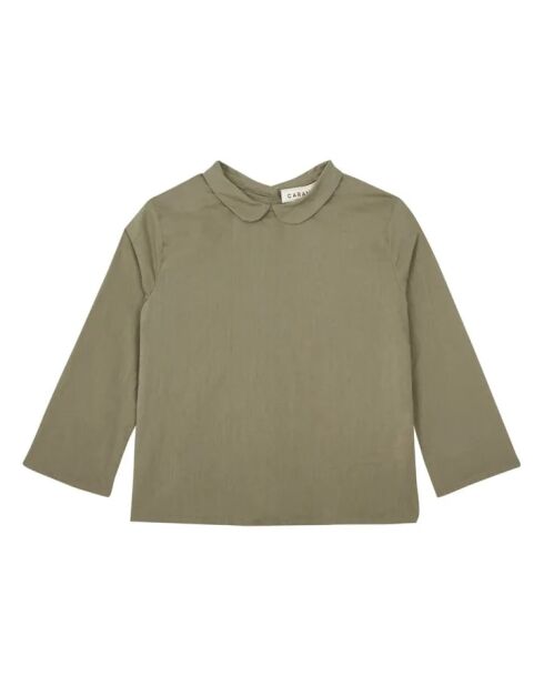 Blusa Green Carrot in cotone a manica lunga