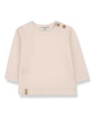 T-shirt Noelle in cotone a manica lunga beige rosé