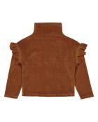 Camelkleurige katoenen sweater met ronde hals Alison