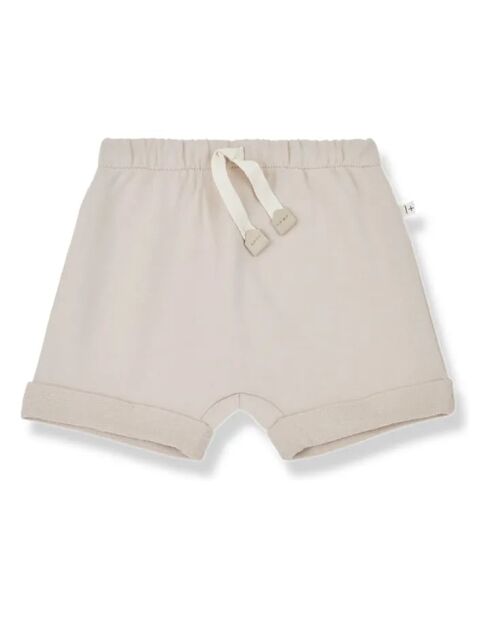 Shorts Didier rosa pallido in cotone felpato