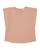 Blusa Antonine a maniche corte in lurex rosa