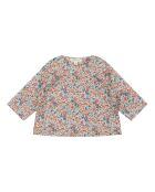Blusa Liberty Blenny in cotone a manica lunga blu