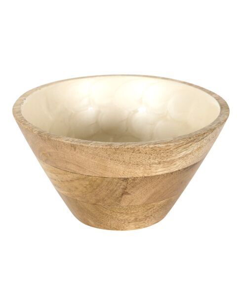 Set de 4 cuencos de mango Nerina beige - D. 15 cm