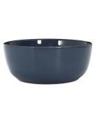 Juego de vajilla de 12 piezas de gres azul, 27,3 x 2,6 x 27,3 cm