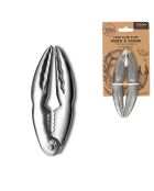 Juego de 4 garras de cangrejo plateadas, 13,5 x 1 x 5 cm