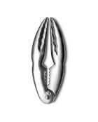 Juego de 4 garras de cangrejo plateadas, 13,5 x 1 x 5 cm