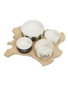 Tabla de aperitivos Bistrot France, color beige, 28 x 5,7 x 27 cm