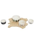 Tabla de aperitivos Bistrot France, color beige, 28 x 5,7 x 27 cm