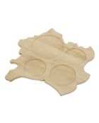 Tabla de aperitivos Bistrot France, color beige, 28 x 5,7 x 27 cm