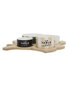 Tabla de aperitivos Bistrot France, color beige, 28 x 5,7 x 27 cm