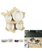 Tabla de aperitivos Bistrot France, color beige, 28 x 5,7 x 27 cm