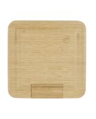 Tagliere per aperitivi in bambù con cassetto per coltelli da formaggio marrone - 33 x 3 x 33 cm