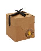 Set de 6 cajas de regalo de Navidad plegables, 13 x 13 cm
