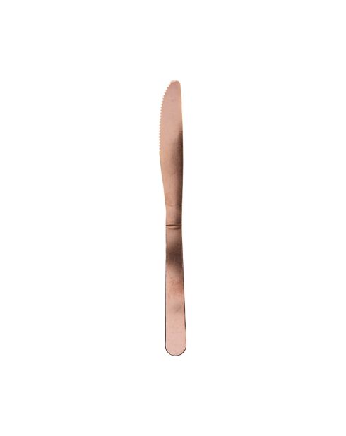 Juego de cubiertos Harmony Pink de 16 piezas de cobre, 20 x 1,2 x 1,5 cm