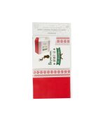 Set di 6 sacchetti regalo natalizi pieghevoli - 27 x 14 x 24 cm