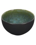 Lot de 6 bols Elia verts/noirs - D. 13,8 cm