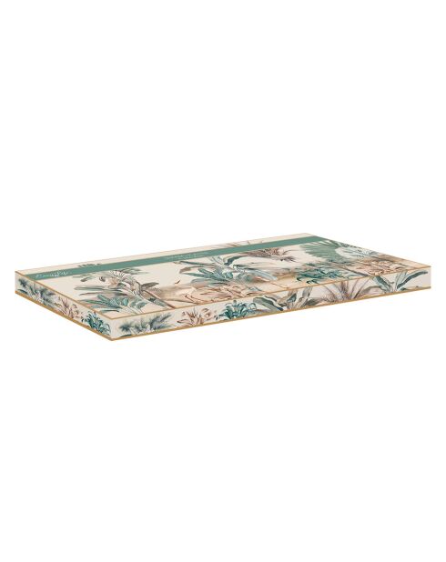 Plato de porcelana multicolor Nostalgic Heaven, 35 x 15 x 2,5 cm