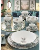 Plat de service en porcelaine Nostalgic Heaven multicolore - 35 x 15 x 2,5 cm