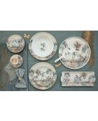 Plat de service en porcelaine Nostalgic Heaven multicolore - 35 x 15 x 2,5 cm