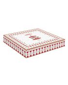 Christmas Wonderland Deko-Servierplatte aus Porzellan, mehrfarbig, 23,5 x 20 x 3,5 cm