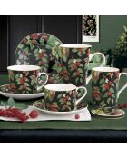 Set mit 2 mehrfarbigen Orchard-Porzellantassen — 350 ml