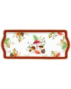 Plat de service en porcelaine Autumn Breeze multicolore - 35 x 15 x 2,5 cm