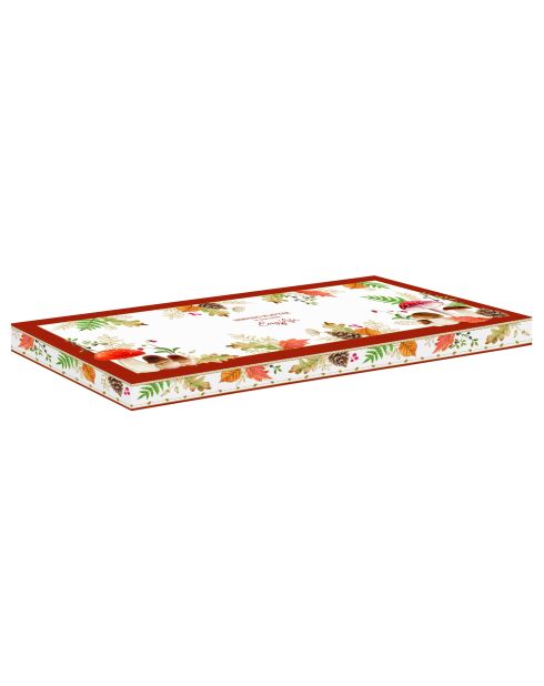 Plato para servir de porcelana multicolor Autumn Breeze, 35 x 15 x 2,5 cm