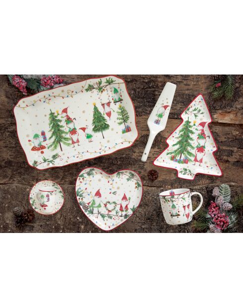 Ready For Christmas Tasse aus feinem Porzellan, mehrfarbig, 600 ml