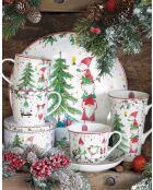 Ready For Christmas Tasse aus feinem Porzellan, mehrfarbig, 600 ml