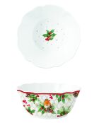 Bol en porcelaine Christmas Berries multicolore - 20 x 20 x 9 cm