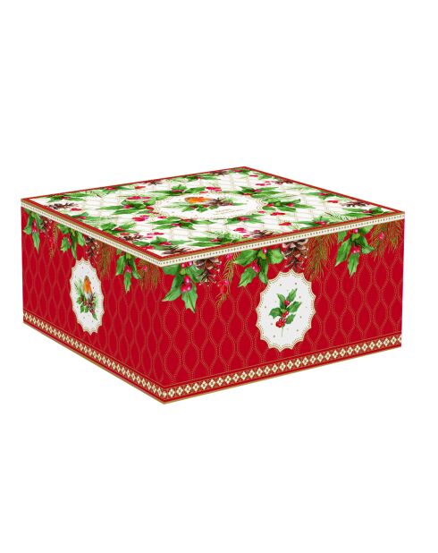 Cuenco de porcelana Christmas Berries multicolor - 20 x 20 x 9 cm