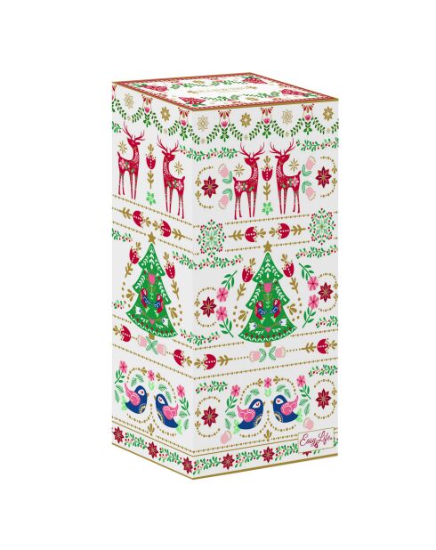 Juego de 3 juegos de té de porcelana Christmas Folk multicolores, 11,5 x 9 x 12 cm