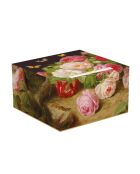Juego de 2 tazas y platillos de porcelana Victorian Garden de varios colores, 80 ml