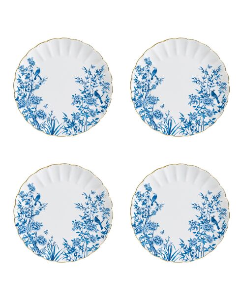 Set di 4 piatti in porcellana Paradise Garden multicolore - 26 x 26 x 2,5 cm