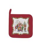 Set tessili da cucina in cotone multicolore Christmas Round Dance - 3 pezzi