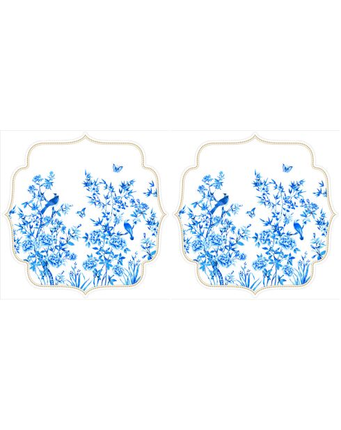 Set di 2 tovagliette multicolori Paradise Garden - 34,5 x 34,5 cm