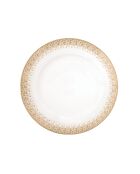 Lot de 6 assiettes plates en porcelaine Festive multicolores - 27 x 27 x 2 cm