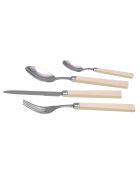 Juego de cubiertos de acero inoxidable Patio Ivory, 24 piezas
