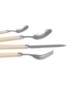 Juego de cubiertos de acero inoxidable Patio Ivory, 24 piezas