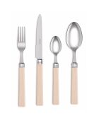Juego de cubiertos de acero inoxidable Patio Ivory, 24 piezas