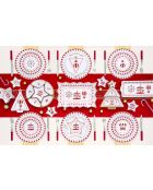 Juego de 20 servilletas de papel multicolores Christmas Wonderland, 33 x 33 x 8 cm